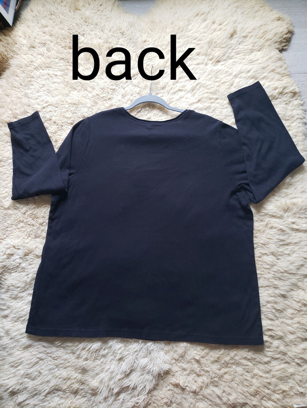 Croft & Barrow Black Classic Long Sleeve Tee Cotton Size 2X - Picture 5 of 11